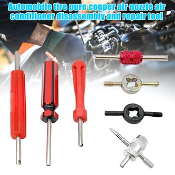 

Multifunction Auto Accessories Air Conditioner Tire Repair Practical Compact Copper DIY Core Tool Home Portable Universal