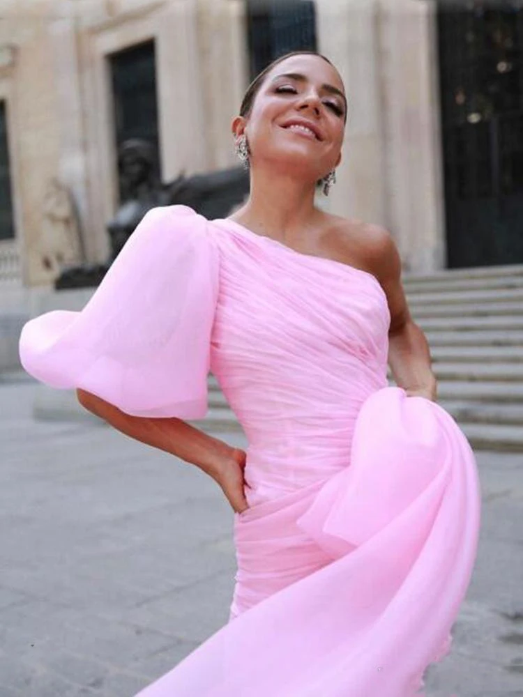 Короткие Розовые пышные платья; vestido de festa; Вечерние платья из тюля; вечернее платье со съемной боковой юбкой; abendkleider