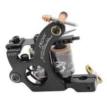 Горячая 1 шт. проволочная резка 10 обмоток катушки татуировки машина для вкладышей и шейдеров черный цвет железная для татуировок Поставки