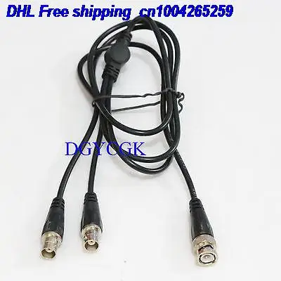 EMS/DHL 50 шт. BNC штекер к Y 2x BNC jack 1M2F электроды для осциллографа Комплексная косичка 3 фута кабель 22j