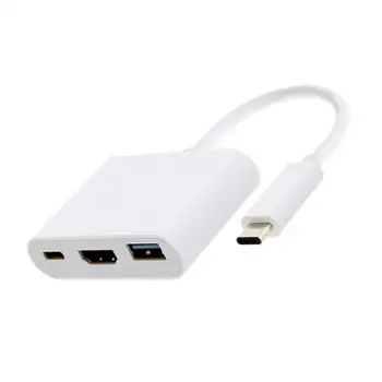 

Type C to HDMI USB 3.0 USB-C 3.1 charging converter Digital AV multiport adapter for MacBook Air Pro Mac Samsung S10 S9 S8