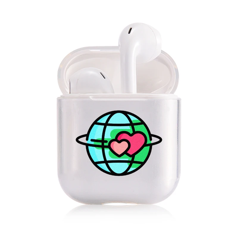 Мягкий силиконовый милый Чехол Air Pods для Apple airpods чехол роскошный Мультфильм Путешествие самолет гей Airpods чехол в наушниках аксессуары - Цвет: I201407