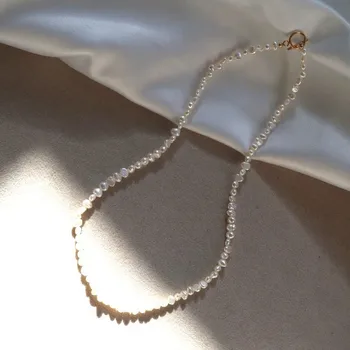 

Freshwater Baroque Pearl Choker Necklace Female jewelry collier femme chocker
