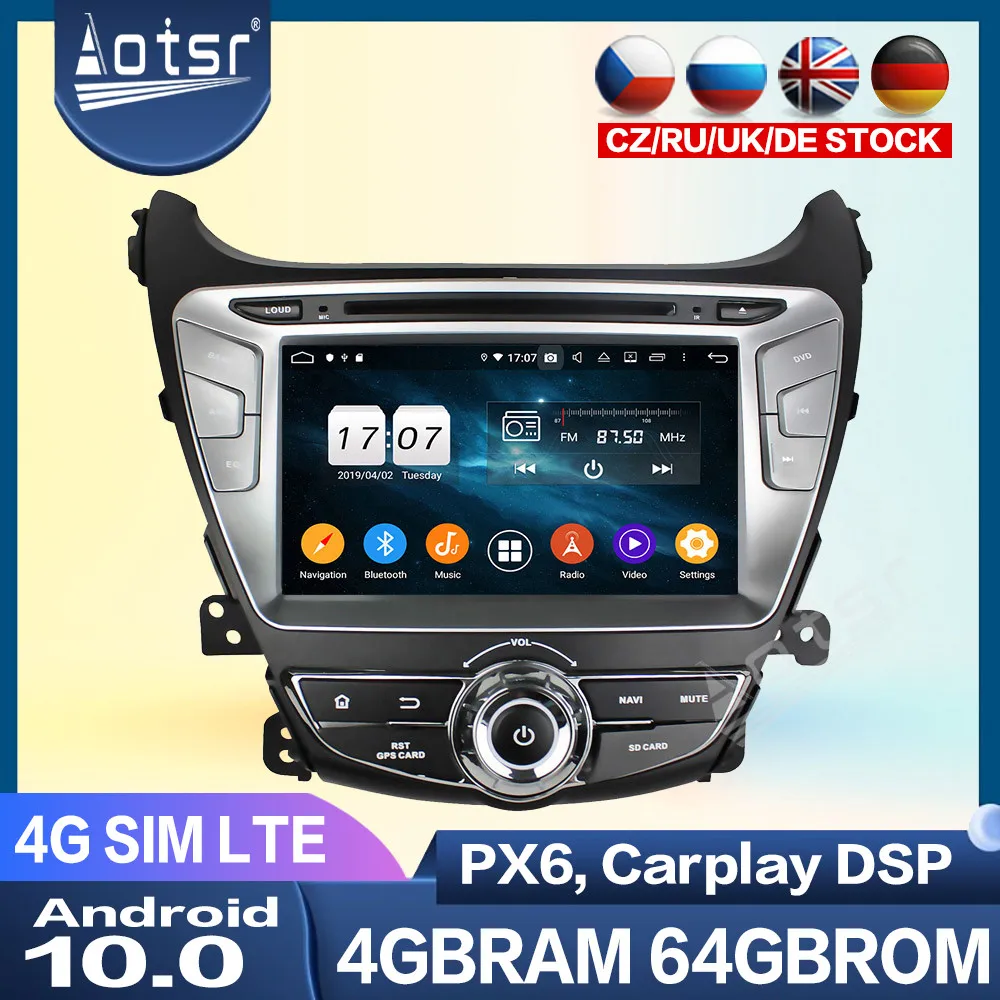 Android мультимедийный плеер для Hyundai Elantra 2014-2015 автомобильный DVD-плеер GPS-навигация