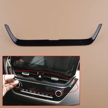

New Carbon Fiber Style Center Air Outlet Cover Frame Trim Fit For Toyota Corolla Hatchback 2019 2020