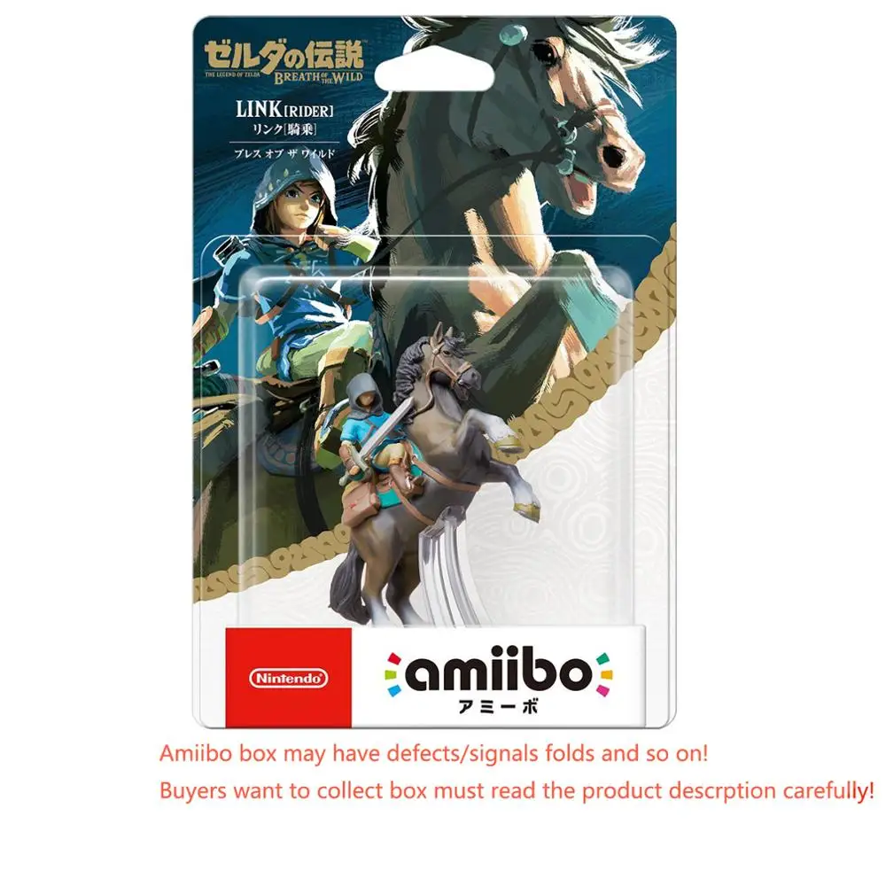 Link Rider Новые Фигурки Amiibo Link Wolf Zelda ocarina of Time Majoras маска Mipha Revali Daruk Urbosa для переключения BOTW - Цвет: Link Rider