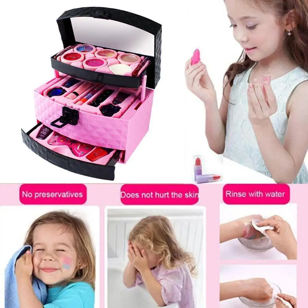 LittlePrincess чехол для макияжа детский водорастворимый макияж игровой домик игрушки для детей подарок для девочек