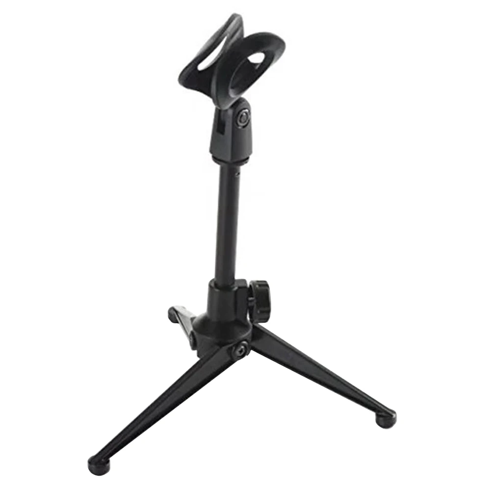 

Adjustable Foldable Desktop Microphone Tripod Stand Holder with Mic Clip
