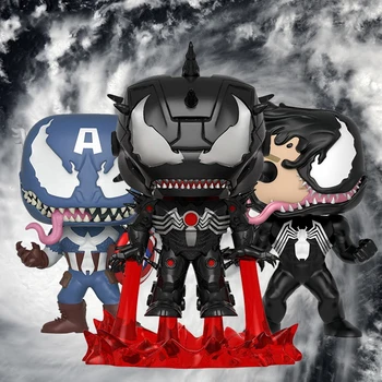 

FUNKO POP Marvel Avengers Carnage Venomized Hulk Iron Man Loki Vinyl Action Figure Collection Model toys for Children Gift