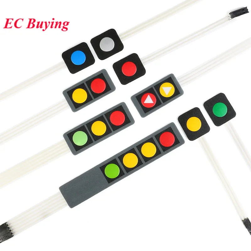 1 2 3 4 Tasti Pulsante Interruttore A Membrana Matrice Tastiera Tastiera Pannello Di Controllo Pad Kit Fai Da Te Per Arduino