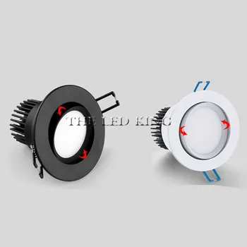 

1pcs Adjustable Angle Dimmable LED COB Downlight 6W 9W 12W 18W Recessed Ceiling Lamp AC110V 220V Downlight Spot Light Home Decor