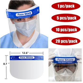 

Face Shield Mask Full Face Transparent Protective Mask Anti-Splash Anti-fog Full Face Shield Safety Mask Protective Isolation