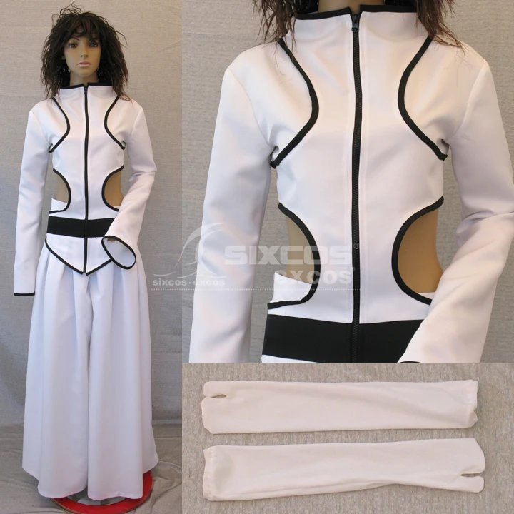 

Anime Bleach Luppi Antenor Cosplay Costumes Sexy White Combat Uniform Full Set Unisex Halloween/Party Role Play Prop Clothing