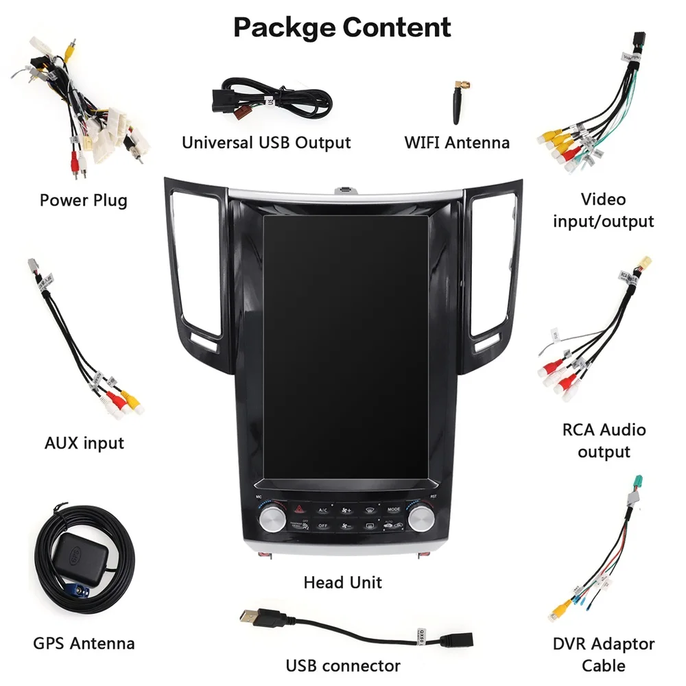 

Tesla style Android 8.1 Car GPS Navigation For Infiniti FX FX25 FX35 FX37 qx70 radio tape recorder head unit multimedia player