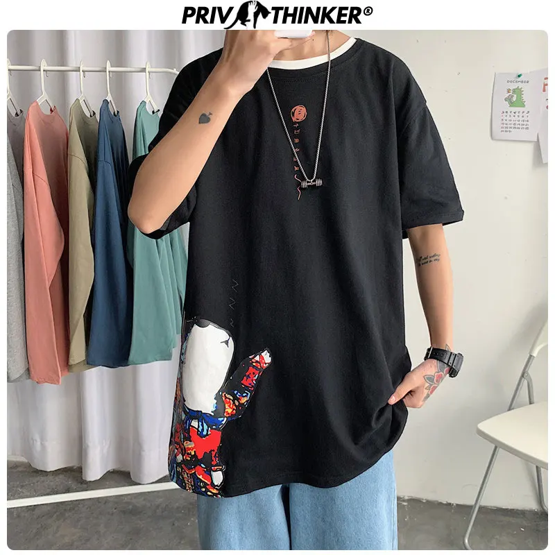 Privathinker 2020 женская футболка с принтом кошки летняя уличный сверхразмерный пара