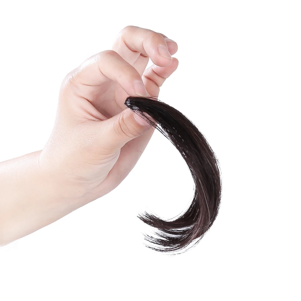 Salonchat Remy, черные, коричневые накладные человеческие волосы на заколках для наращивания, черные женские человеческие волосы, челка на заколках, человеческие волосы