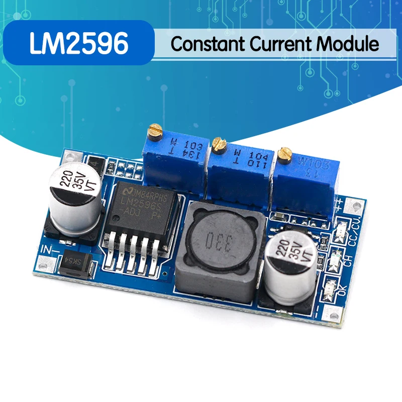 Регулируемый понижающий модуль питания CC/CV LM2596S 1 шт.|Запасные части| |
