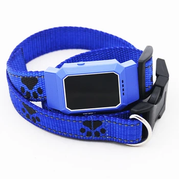 

Pet Smart Mini GPS Tracker Dog Collar for Pet Dogs Cats Tracing Locator GPS Tracking Device Anti-Lost Tracer Blue