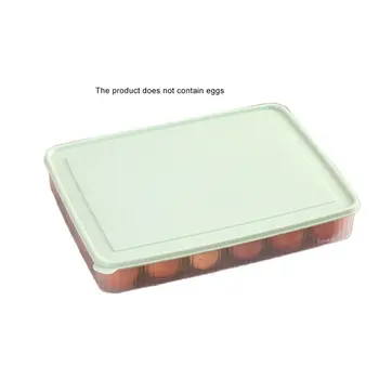 

24 Grid Plastic Egg Box Kitchen Egg Storage Box Portable Egg Rack Stackable Refrigerator Storage Box Multi-function Storage Box