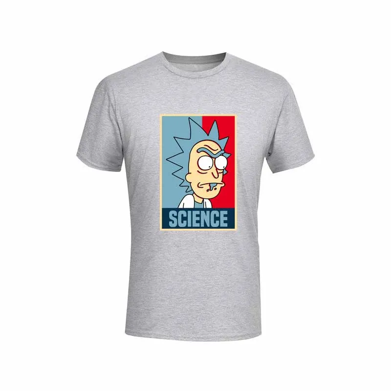 

Men's high quality T-shirt 100% cotton crewneck loose rick and morty printed men Tshirt casual knitted mens t-shirt tops