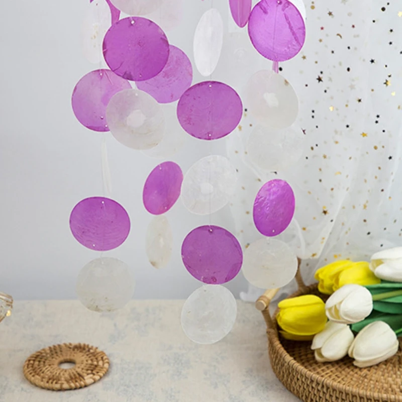 

Handmade Natural Shells Wind Chimes Bedroom Balcony Room Windchimes Decorations