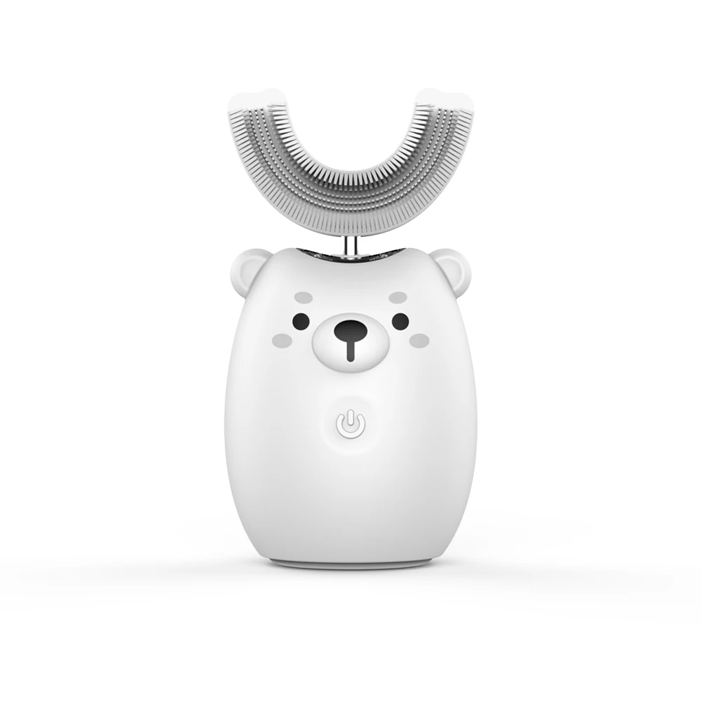 Kids' Electric Toothbrush Rechargeable Smart Sonic Toothbrush with U Shape Brush Head Mouth Cup for Toddlers& Kids Oral Care
