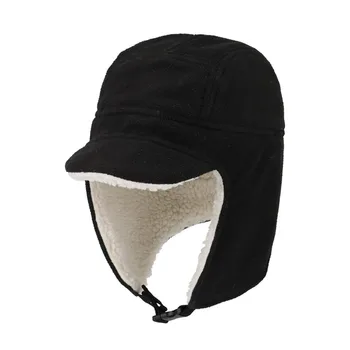 

Unisex Winter Adult Travel Portable Cycling Adjustable Ski Cap Lamb Cashmere Soft Keep Warm Sports Outdoor Windproof Buckle