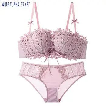 

Hot Bra & Brief Sets Wireless Push Up Women Lingerie 2020 Convertible Straps Four Hook-and-Eye Female Kit Underwear & Sleepwears