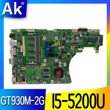 

New Akemy X455LF Laptop motherboard for ASUS X455LJ X455LF X455LB A455L K455L X455L mainboard 4G-RAM I5-5200U GT930M-2G LVDS/EDP