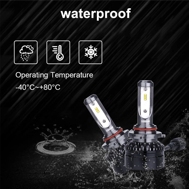 Лампа Ксеноновая OSRAM 9005 светодиодный Светодиодный кольцо HB3 Противотуманные фары Дневные Фары Светильник головной светильник лампы 9006 HB4 светодиодный 12V авто передняя противотуманная фара 6000 К холодный белый автомобильные аксессуары