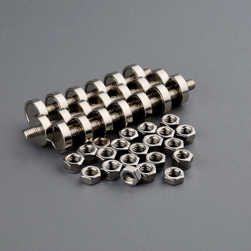 

2pcs Neodymium Magnet Base D13mm Window Fixing M3 Led Magnetic Fastener Wood Working Magnetic Latch Imanes Cabinet Door Magnet