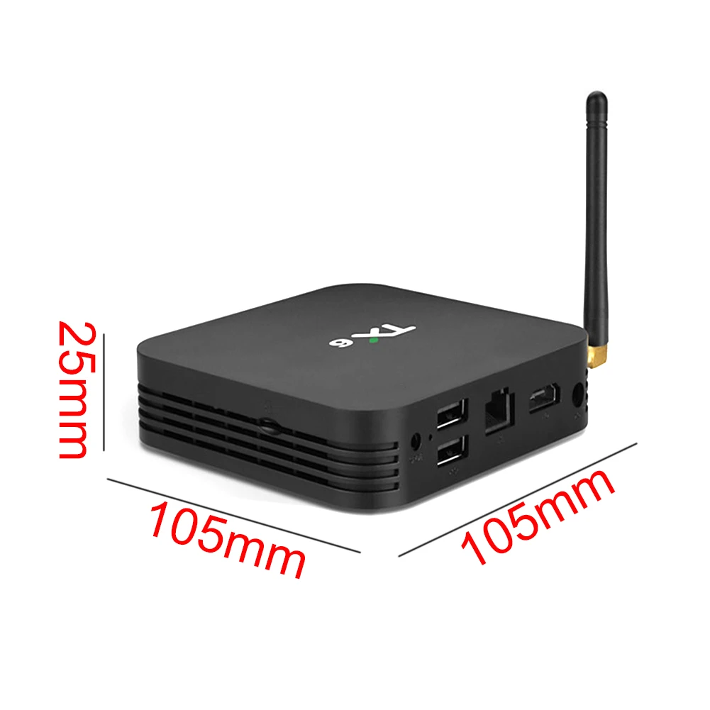 TX6 With Remote Control High Definition Digital TV Box Bluetooth Stable Easy Install Audio Network Player For Android 9.0 Home