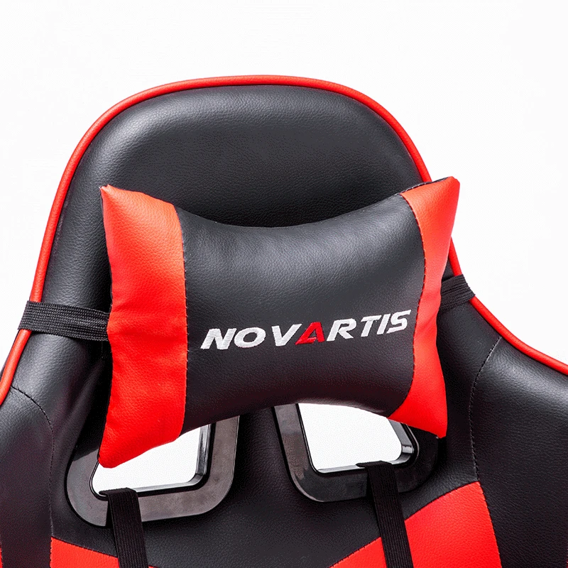 Reclining E-sports Game Chair Home Computer Host Internet Bar Competitive Lazy Armchair Swivel Reclining Soft Gaming Leather