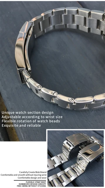 Cinturino Orologio In Acciaio Inossidabile 316L | Maglia Regolabile | Sgancio Rapido | Per Uomo E Donna - Foto 5