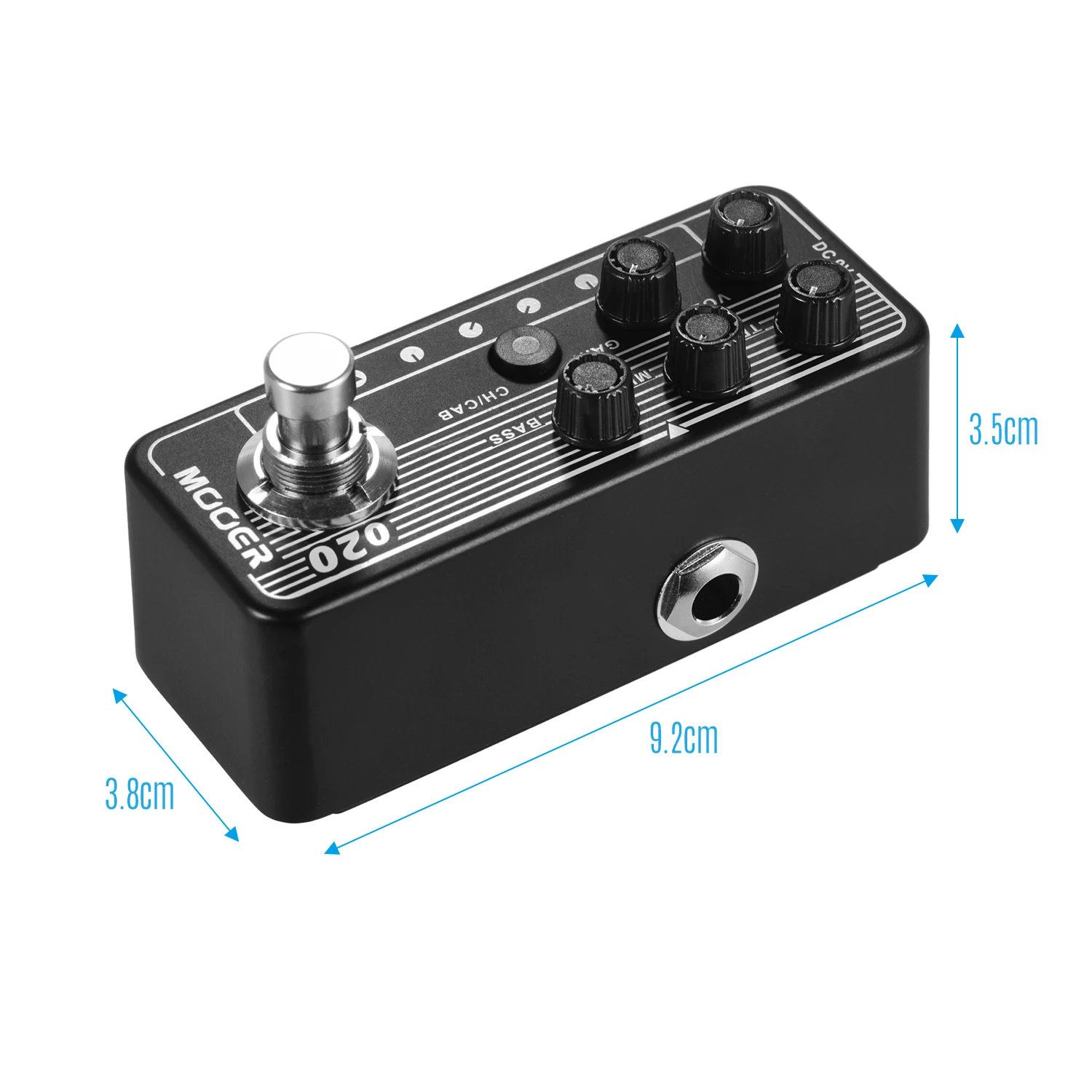 Mooer MICRO PREAMP серия 020 BLUENO цифровой предусилитель гитарная педаль моделирования кабинета двойной Каналы 3-полосный