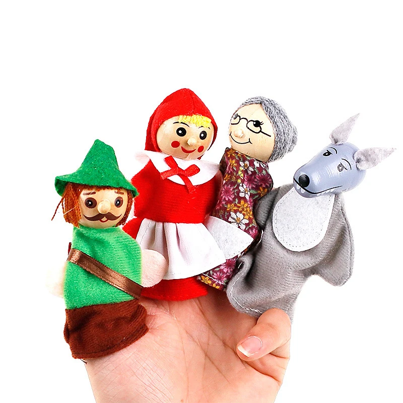 Пальчиковый кинотеатр кукла пальчиковая плюшевая игрушка Детская