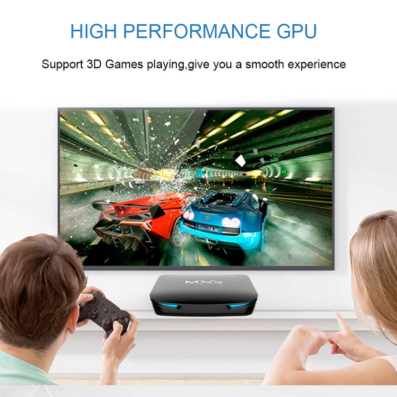 Android 8,1 приставка 4GB DDRIII 32GB EMMC Flash Поддержка 4K* 2K HD 2,4G/5G WiFi Smart tv box