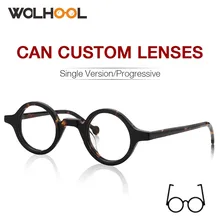 Ацетатные круглые модные очки мужские Гарри ретро очки оправа поддельные очки с прозрачными линзами женские оптические очки оправа