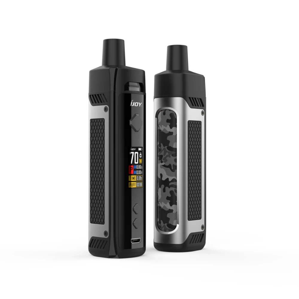 IJOY Jupiter 70 Вт Pod Комплект 5 мл Pod 0.2ohm/0.6ohm сетчатая катушка питание от одной 18650 ячеек vape Kit vs vinci X/TARGET PM80 - Цвет: Gunmetal