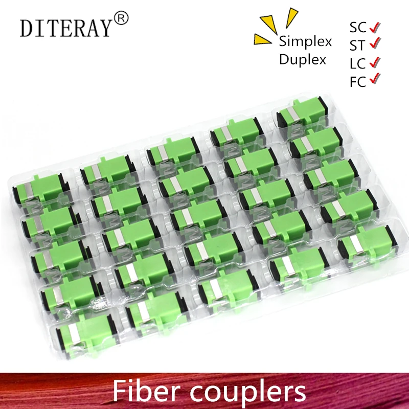 SC APC Adapter SM Optical Flange Coupler Simplex SC Optical Fiber Connector and Coupler Ftth Fiber Optic SC Adapter