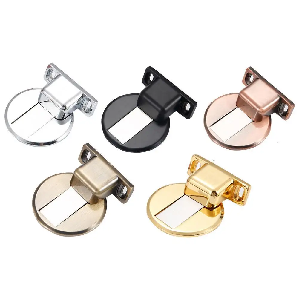 

Stainless Steel Magnetic Door Stopper Invisible Zinc Alloy Anti-Collision Bedroom Door Block Magnetic Door Suction Device