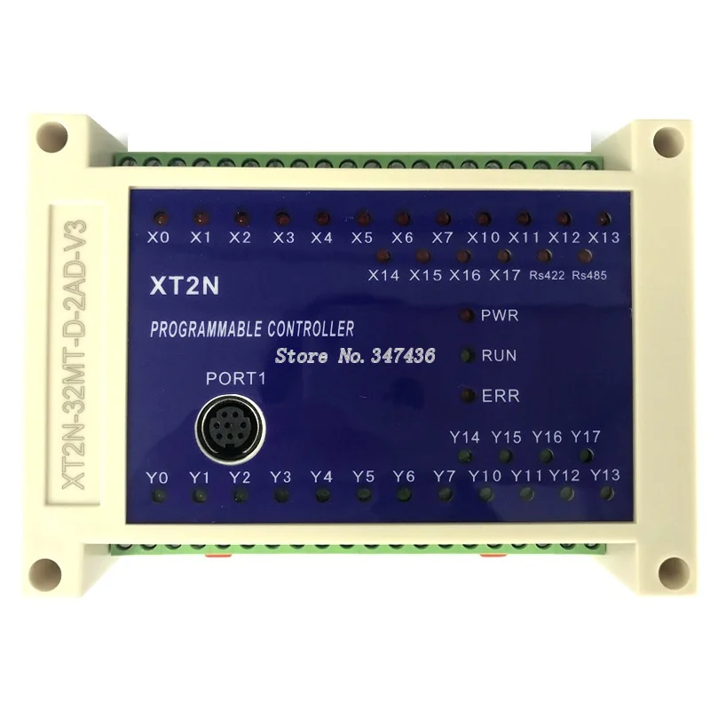 

PLC controller FX2N DC24V supports online download monitoring touch screen text transistor 2AD