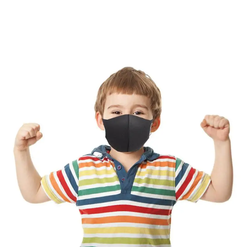 

1/2/5/10pcs Washable Fog-proof Protective Cycling Mouth Mask Dustproof Non-woven Breathable Earloop Adult Child Face Mask