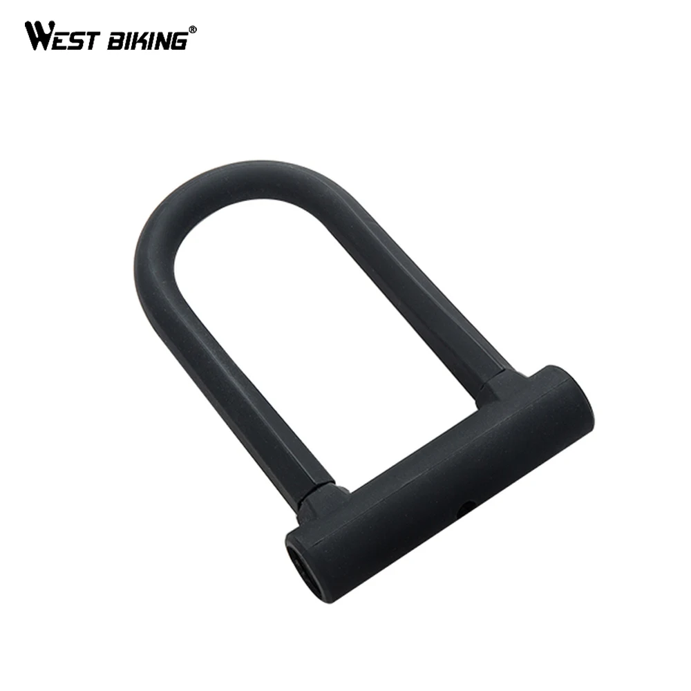 

WEST BIKING Bicycle Bike Lock Bike U-Shaped Lock Strong Security Cycling Lock Bicycle Alloy Anti-Theft Cycling Accessories