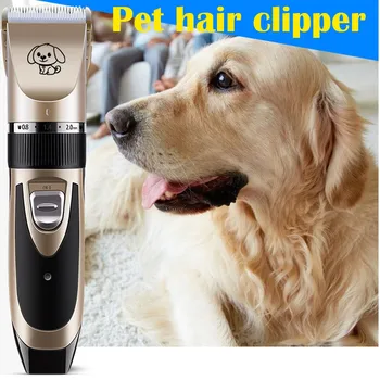 

Clippers Low Noise Rechargeable Cordless Electric Quiet Hair Clippers Haircut For Barber Ceramic Blade Nozzles Dog Shaver #W
