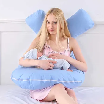 

Multi-function Pregnancy Women Nurse Pillow Pure Color Waist Cushion for Maternity Side Sleepers Protector 70x150cm