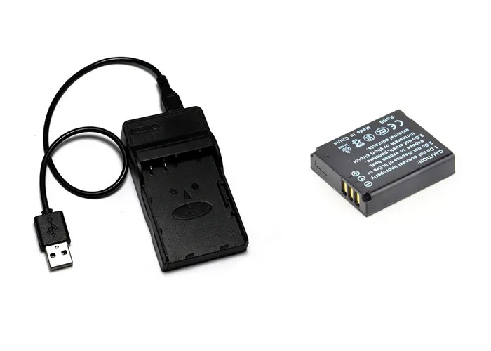 Белый CGA-S005E DMW-BCC12 NP-70 NP70 S005 Батарея+ USB Зарядное устройство для ЖК-дисплея с подсветкой Fujifilm Fuji FinePix F20, F40, F45, F47, F40fd, F45fd, F47fd - Цвет: Белый