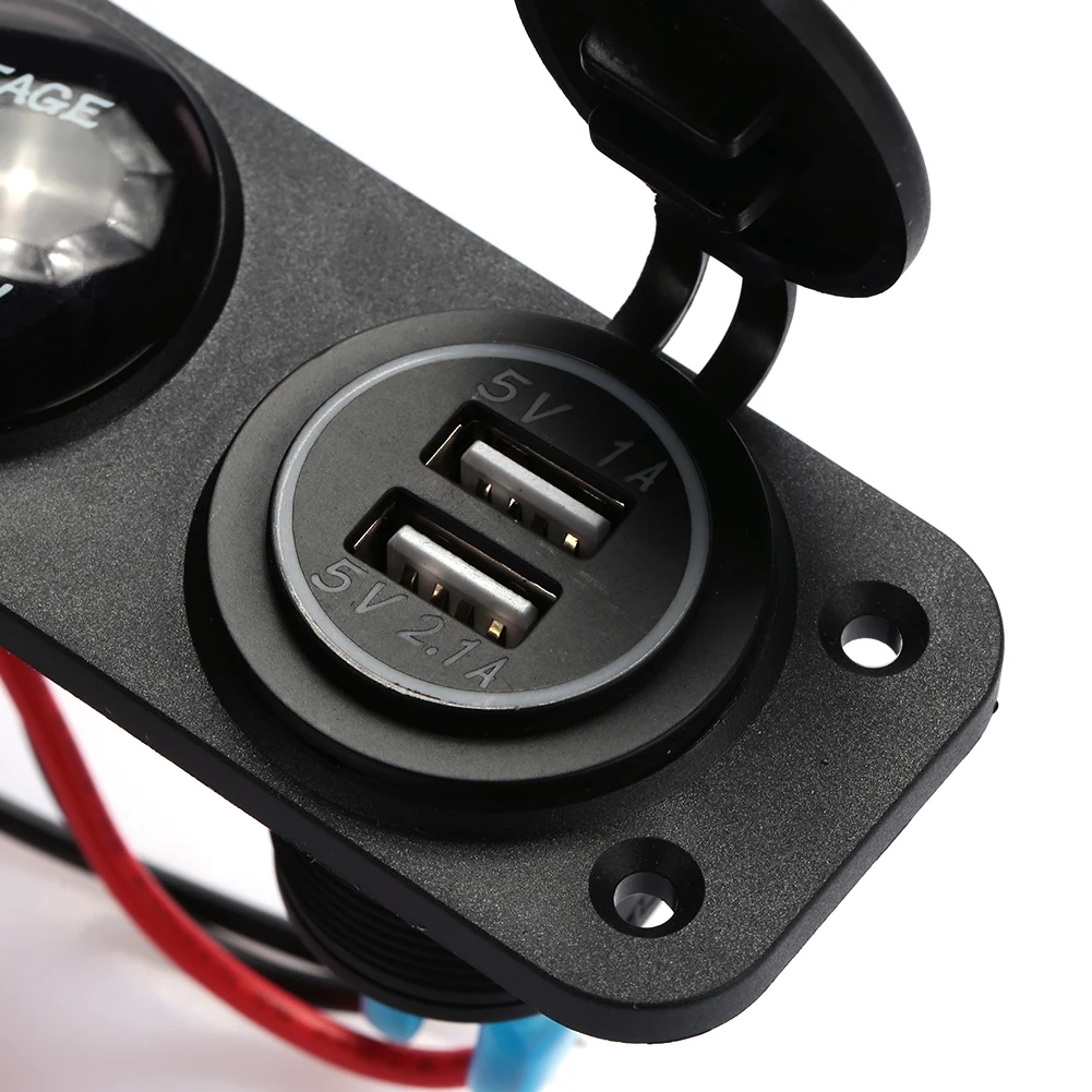 3.1A USB зарядное устройство зарядный адаптер вольтметр Смарт автомобильное зарядное устройство для автомобиля