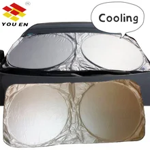 YOUEN 150x70 см солнцезащитный козырек для лобового стекла автомобиля, защита от солнца на переднее и заднее стекло, солнцезащитный козырек, солнцезащитный козырек, Солнцезащитная шторка, солнцезащитный козырек
