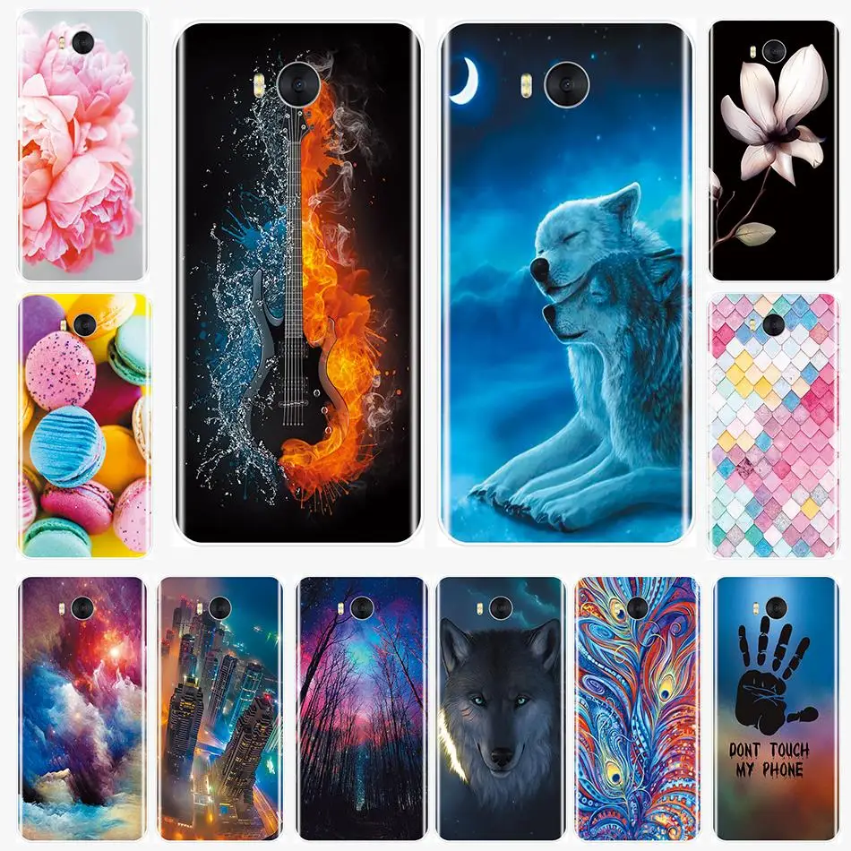 Чехол для телефона Huawei Y5 Y6 Y7 Prime 2017 2018 Y9 2019 Мягкий Силиконовый ТПУ цветной чехол Y3 II